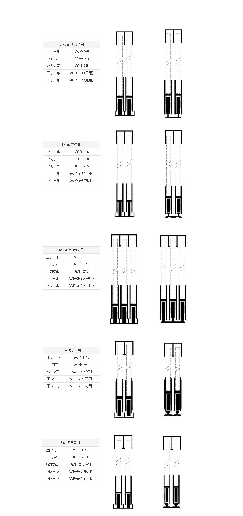 アルミハカマ組み合わせ